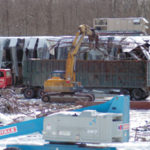 Work crews demolish the former Bradlees storein Somerset on Rt. 6. The store closed in 2000.