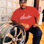 Hank Seemore, CFO of Davin Wheelswith one of the company's products.