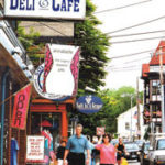 Cloud hangs over tourism Merchants along Thames Streetin Newport are hopig for betterweather.