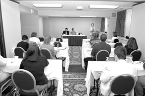Three Providence attorneys spoke last week at aseminar on developments in employment law. Three Providence attorneys spoke last week at a<br>seminar on developments in employment law.