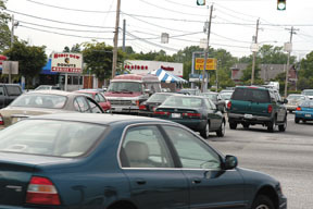 Post Road in Warwick is among Rhode Island'sbusiest thoroughfares. Post Road in Warwick is among Rhode Island's<br>busiest thoroughfares.