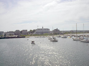 The National Hotel as seen from the Block Island Ferry. The National Hotel as seen from the Block Island Ferry.