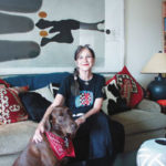 Barbara Allio in her penthouse apatment at thebottom of College Hill in downtown Providence.