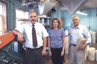 Robert, Candace and Peter Kaloostian, left to right, of theVirginia & Spanish Peanut Company. Robert, Candace and Peter Kaloostian, left to right, of the<br>Virginia & Spanish Peanut Company.