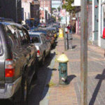 KNOW PARKING An illegally parked car onWashington Street in Providence.