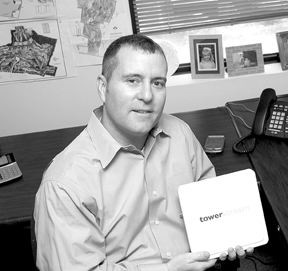 Jeff Thompson, president of TowerStreamin Middletown. Jeff Thompson, president of TowerStream<br>in Middletown.