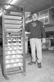 Herman Medeiros of Medeiros &Sons Bakery in Fall River. Herman Medeiros of Medeiros &<br>Sons Bakery in Fall River.