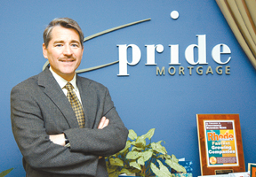 Brian Farley, president of Pride Mortgage, stressescommunity involvement to his employees. Brian Farley, president of Pride Mortgage, stresses<br>community involvement to his employees.
