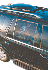 A KVH promotional photo of its Trac-Vision A5 satellite television system. A KVH promotional photo of its Trac-<Br>Vision A5 satellite television system.