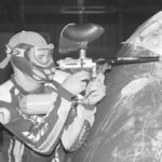 Paintball splashes color on company outings Joe Cotrone sets his sights on a paintball victimat Providence Paintball.