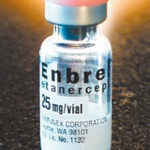 Enbrel, produced at Amgen's WestGreenwich site, is used to treat arthritis.