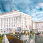 An artist's rendering of the proposed Marriott Renaissance Hotel at the current site of the Masonic Temple. 