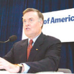 Bank of America CEO Kenneth D. Lewis has been on the hot seat over Fleet layoffs. 