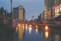 <b>WATERFIRE</b> attracted more than 1.1 million visitors to the state capital in 2004. <b>WATERFIRE</b> attracted more than 1.1 million visitors to the state capital in 2004.