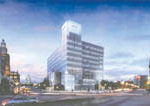 FOR LEASE:  A rendering of GTECH's new headquarters downtown.
