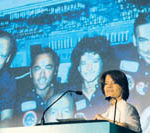 Manufacturers go global as exports fuel growth SALLY RIDE, the 1st American woman in outer space, delivered the keynote address at Hasbro's TOY challenge 2005 awards.