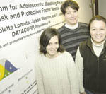 From Left: Nicoletta A. Lomuto, Susan L. Janke and P. Allison Minugh at the DataCorp main office at Richmond Square in Providence. 