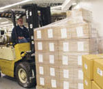 PBN photo/Stephanie Ewens
Packages are prepared for export at RBC Industries, a Warwick company that produces epoxies.