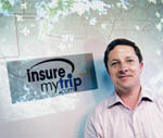 Peace of mind for world travelers PBN photo/Frank Mullin
James Grace, CEO and president of InsureMyTrip.com, came up with the idea for the company while working for his father.