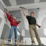 New-home sales rebound in March, rising 2.6% IN THE NORTHEAST, new-home sales last month rose 50%, to 18% above their level in March 2006. Above, workers smooth the ceiling of a new house in Smithfield. /