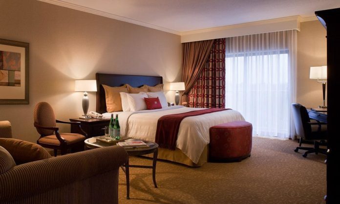 THE CROWNE PLAZA has been completely redecorated and upgraded, with a new earth-tone color scheme and furniture custom-made by an upscale Toronto company. / 