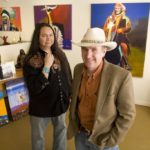 CONTEMPORARY Native American artists brought collectors in from around the world to The Gallery at 17 Peck. From left: gallery director Ken Lingad and owner Dan Kelley. / 