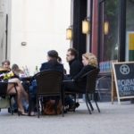 FRIENDS ENJOY al fresco dining at Cuban Revolution in downtown Providence. The restaurant was the first in the city to be granted an outdoor permit this year. / 