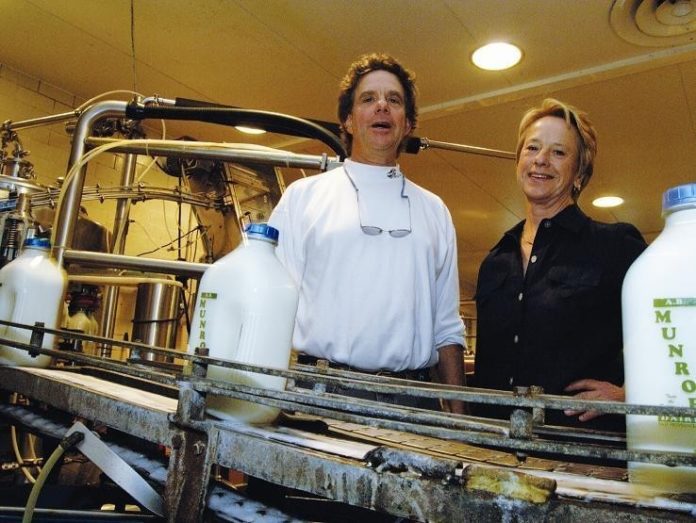 ROB AND LIBBY Armstrong take pride in the family tradition of Munroe Dairy but they also embrace innovation, such as setting up a company Web site. / ROB AND LIBBY Armstrong take pride in the family tradition of Munroe Dairy but they also embrace innovation, such as setting up a company Web site. /