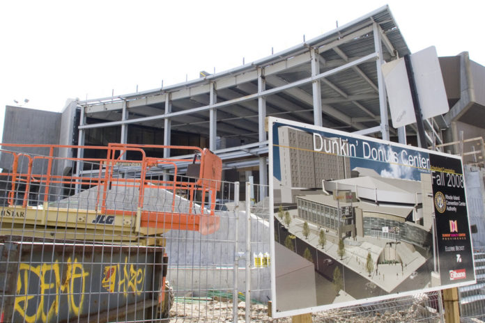 GETTING TOURISTS to return to the state yearly is part of what tourism leaders are hoping to do via projects including the new lobby of the Dunkin? Donuts Center, now under construction. / GETTING TOURISTS to return to the state yearly is part of what tourism leaders are hoping to do via projects including the new lobby of the Dunkin? Donuts Center, now under construction. /