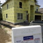 SALES FELL last month compared with April in every region but the West. The single-family home above is being constructed by No. 2 homebuilder Lennar Corp. in the Fleming Island development, in Clay County, Fla.  / 