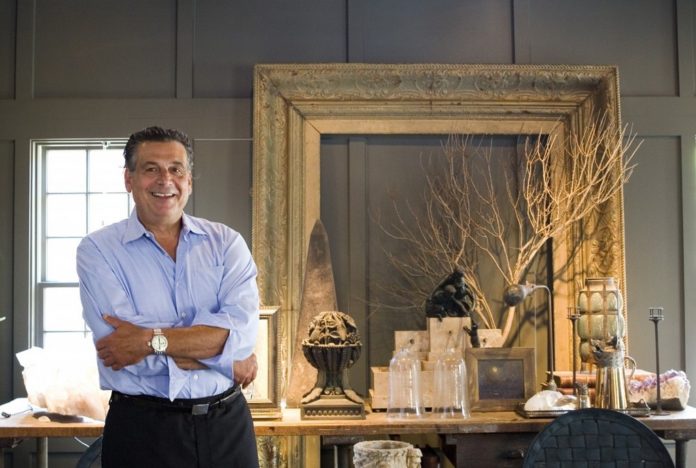 Richard Kazarian, owner of Richard Kazarian Antiques, has been collecting for more than 20 years and sells wholesale out of his studio/store in Pawtucket. / Richard Kazarian, owner of Richard Kazarian Antiques, has been collecting for more than 20 years and sells wholesale out of his studio/store in Pawtucket. /