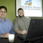 DENNIS DIBATTISTA, left, president, and Edward McConnell, director of applications development, at General Packet, a small tech firm in Pawtucket that specializes in IP services and private-label broadband services for businesses. / 