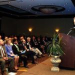 The primary issue is care for all patients’ needs DR. ALLAN H. GOROL, right, a primary care doctor and Harvard Medical School professor, addresses local physicians and policymakers at a BCBSRI-sponsored symposium last week. /