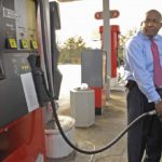 Consumer sentiment continues dropping CONTINUING HIGH PRICES at the fuel pump are helping lower the level of consumer sentiment, and thus constraining their willingness to spend and support the economy. Above, motorist Chris Smith fuels his vehicle at a Texaco station in Atlanta. /