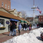 THE NEWPORT COUNTY CHAMBER OF COMMERCE is pushing gift certificates to attract shoppers to the area. Above, shoppers visit Bowen&rsquo;s Wharf Company last winter. / 