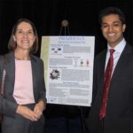 RAVJIV KUMAR, shown with lawyer Margaret 
Farrell, said the $100,000 credit will help attract investors to Providence Health Solutions LLC. / 
