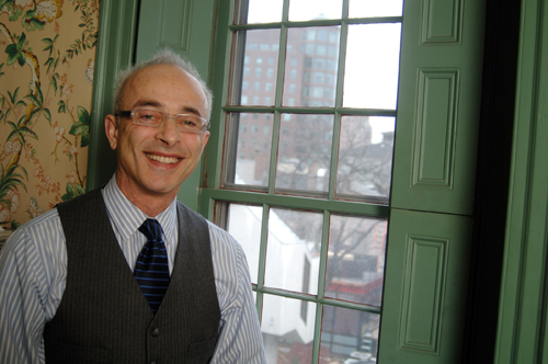 JACK GOLD, outgoing executive director of the Providence Preservation Society, said that reconnecting Westminster Street and the city’s West Side is key to Providence’s growth. / JACK GOLD, outgoing executive director of the Providence Preservation Society, said that reconnecting Westminster Street and the city’s West Side is key to Providence’s growth. /