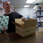 Local retailers grow their sales base<br> with the help of e-commerce VINNIE DIDONATO, shipping manager at Central Paper Co., gets a package ready for shipment. The company receives about 1,200 orders a month through its Web site /