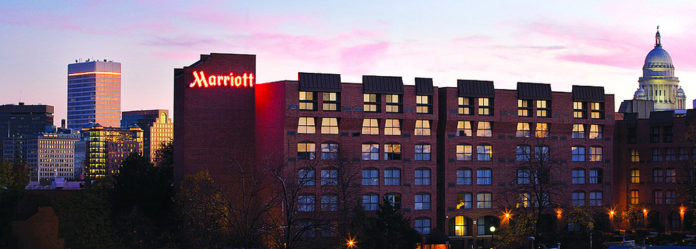 The Providence Marriott Downtown is just off Interstate 95, within walking distance of many popular attractions, including the R.I. Convention Center, Brown University and Providence Place mall. The hotel features 351 guest rooms,11,000 square feet of flexible meeting space, an in-house AV department and free parking. • / The Providence Marriott Downtown is just off Interstate 95, within walking distance of many popular attractions, including the R.I. Convention Center, Brown University and Providence Place mall. The hotel features 351 guest rooms,11,000 square feet of flexible meeting space, an in-house AV department and free parking. • /