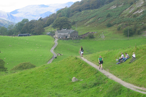 THE LONG ROAD: Travelers with The Wayfarers, a British company with offices in Newport, make the coast-to-coast walk across England. / THE LONG ROAD: Travelers with The Wayfarers, a British company with offices in Newport, make the coast-to-coast walk across England. /