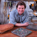 THE HARD WAY: The concrete blend that Ted Sturtevant uses for countertops at E.G. Sturtevant Cast Concrete Countertops & Fine Furnishings is about three times stronger than the blend typically used for sidewalks. / 