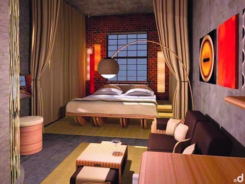 NYLO HOTELS, which is slated to open its first Rhode Island hotel at Pontiac Mills next summer, will feature the work of local artists in its guest rooms. / NYLO HOTELS, which is slated to open its first Rhode Island hotel at Pontiac Mills next summer, will feature the work of local artists in its guest rooms. /