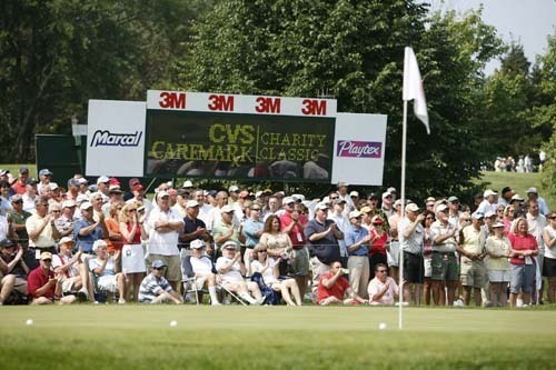 THE CVS CAREMARK Charity Classic, entering its 10th year in 2008, brings top professional golfers, as well as enthusiasts from throughout the region, to the Rhode Island Country Club in Barrington. To date, the event has raised $10 million for charity. / THE CVS CAREMARK Charity Classic, entering its 10th year in 2008, brings top professional golfers, as well as enthusiasts from throughout the region, to the Rhode Island Country Club in Barrington. To date, the event has raised $10 million for charity. /