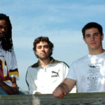 Spitzer scandal profitable for music-sharing site FROM LEFT: AimeStreet.com founders Elliott Breece, Joshua Boltuch and Elias Roman. /