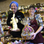 DAVID AND MARIE SCHALLER have been making fine chocolates for both retail and wholesale customers for 15 years at their East Greenwich shop, The Chocolate Delicacy. Easter is traditionally one of the busiest times of the year for them. / 