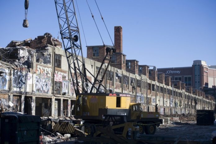 THE DEMOLITION of the Providence Fruit & Produce Warehouse by Carpionato Properties begun in January was the impetus for new procedures involving the knocking down of historic structures in the city.  / 