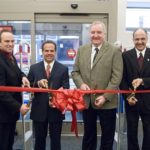 TAKING PART in the ribbon-cutting ceremony for the opening of a Walgreens store at the new 333 Atwells Avenue development on Federal Hill were, from left, Joseph Prignano, Walgreens district manager; Providence Mayor David N. Cicilline;  Robert Gaudreau, principal of Cathedral Development Group; and Providence City Councilman John Lombardi. 
 / 