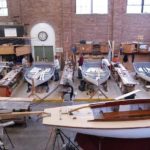 THE MILL REHAB  will allow the IYRS to expand its boat-building and marine vocational training programs. Above, the current main classroom for its boat-building program. / 