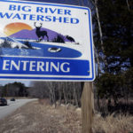 A SIGN in West Greenwich alerts drivers to the Big River Management Area. More than 40 years ago, 8,600 acres were reserved there for a reservoir that was never created. / 