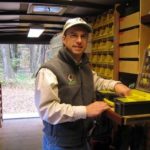 JOSEPH C. CRACCO, owner of Modern Yankee Builders, in a supply trailer that the 
contractor takes to a job site for the duration of the contract. / 